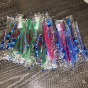 BNB Disposable Pre-Pasted Toothbrushes 27 Individually Wrapped Bubble Gum Flavor